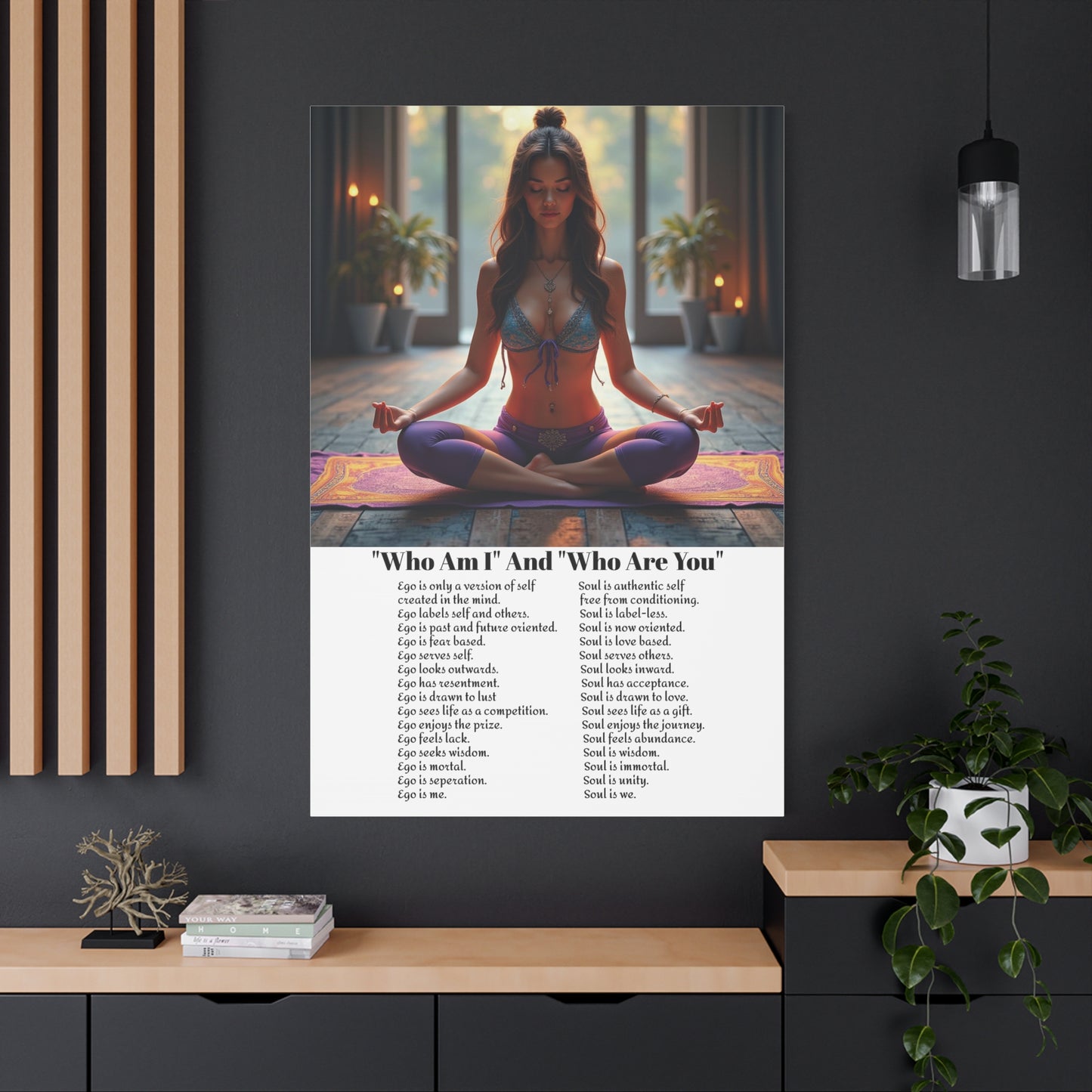 Transcend the ego - Awaken the power of the Soul wall art.