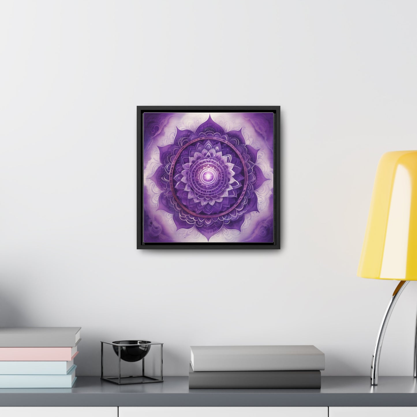 Crown chakra gallery art square frame