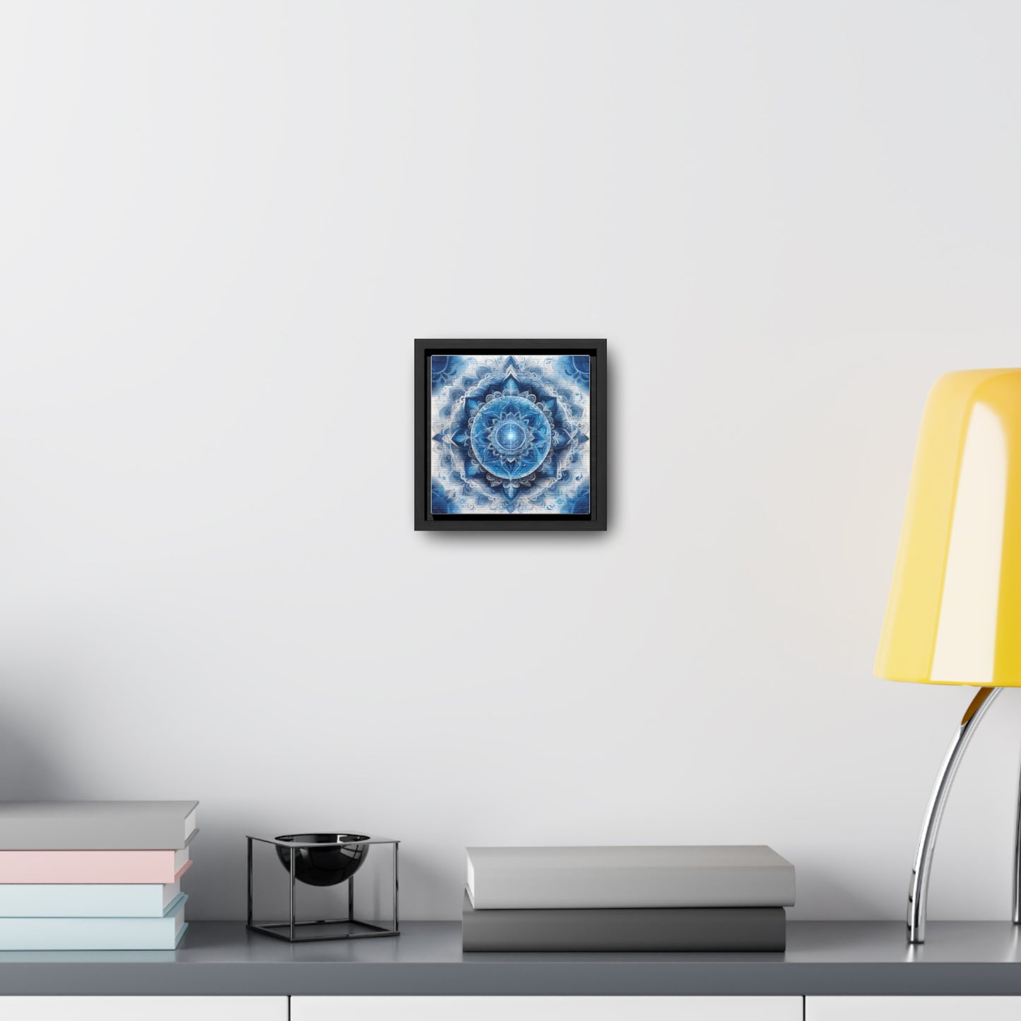Throat chakra gallery art Square Frame