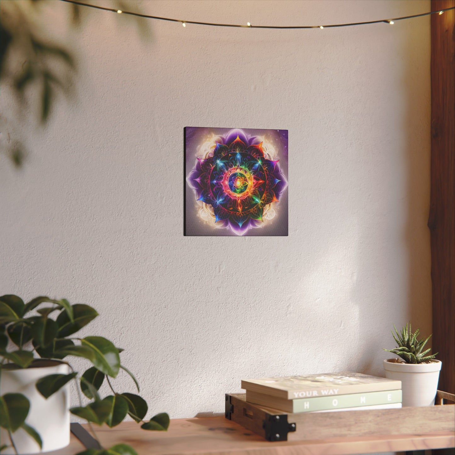 Indigo Chakra Art, Giclée Print Canvas no frame.