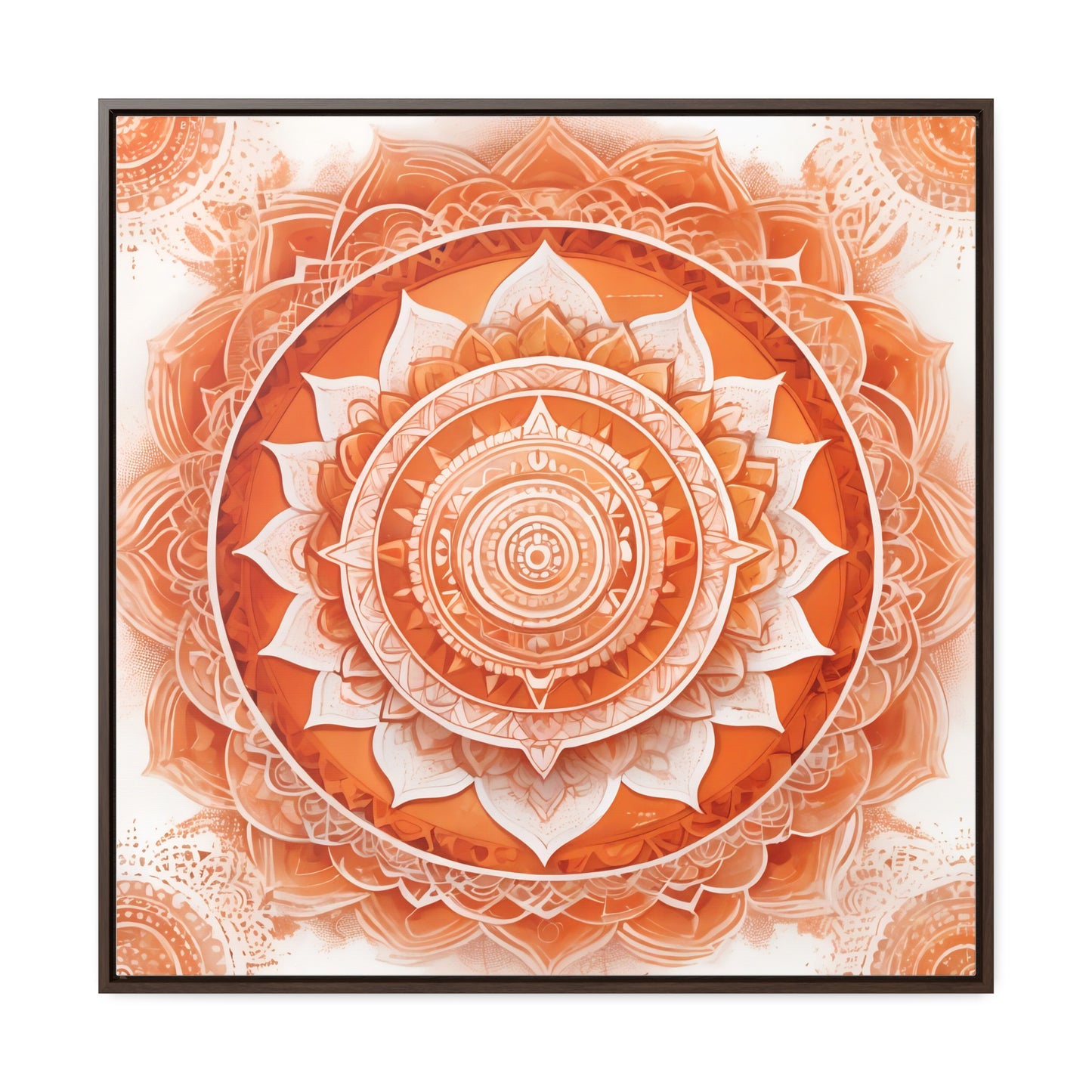 Sacral chakra gallery art, Square Frame