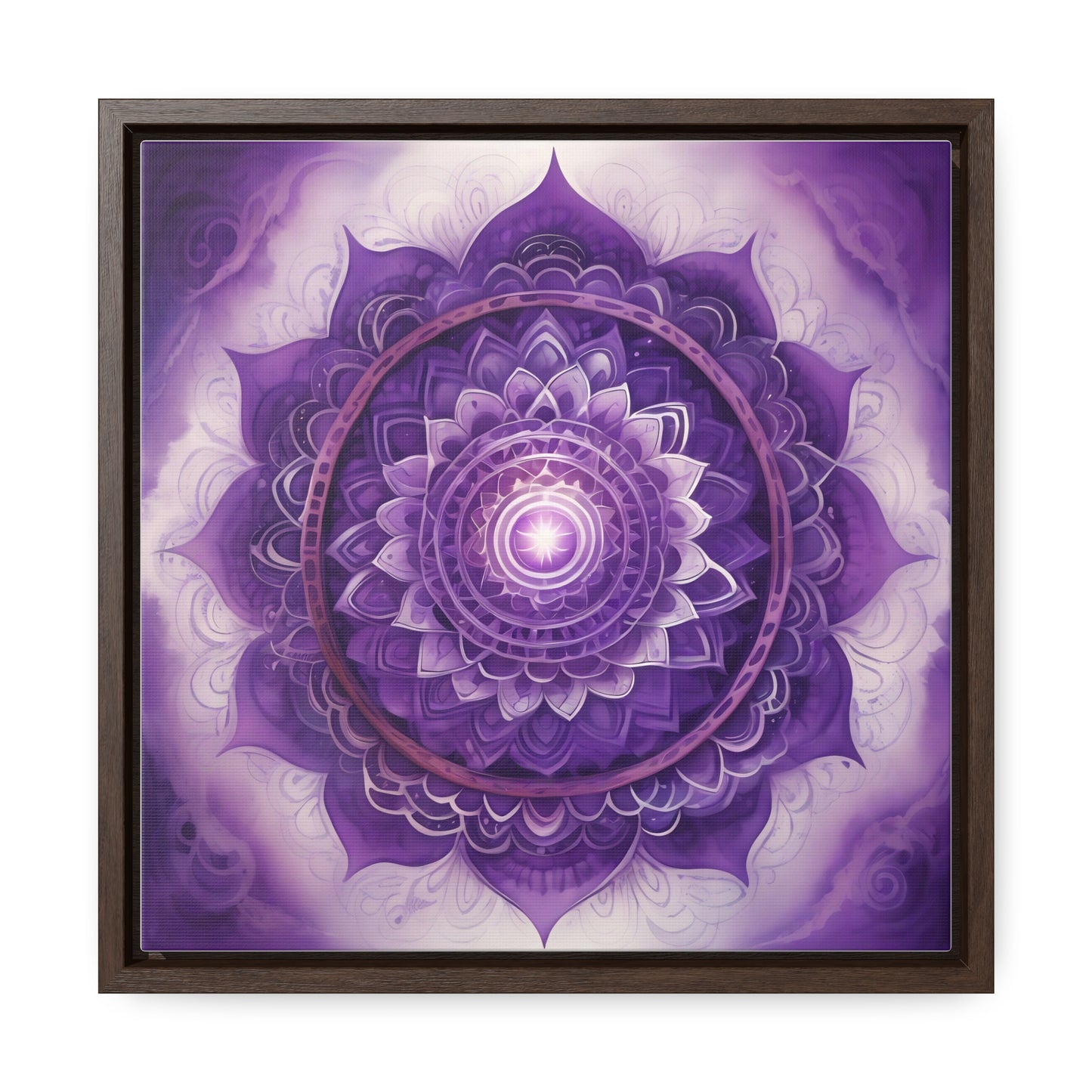 Crown chakra gallery art square frame