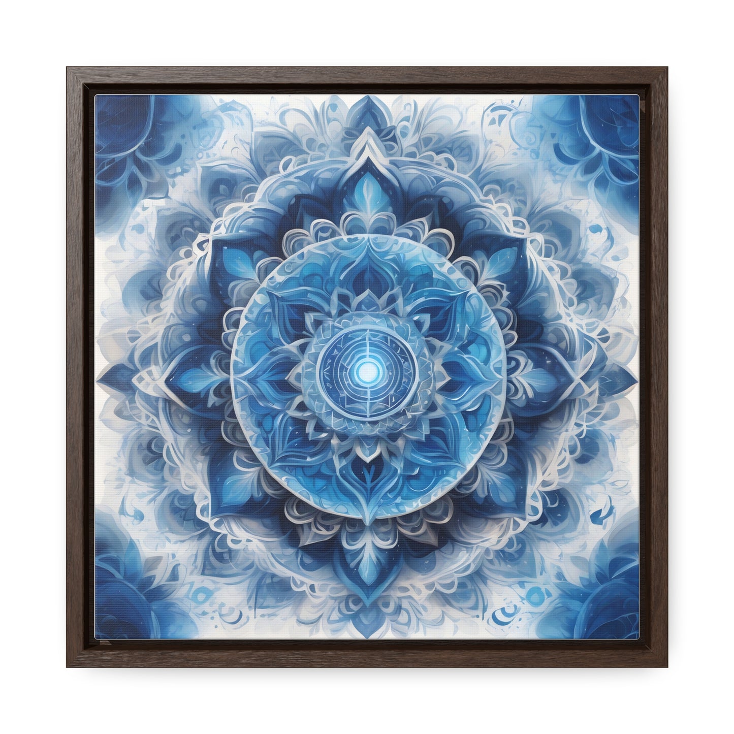 Throat chakra gallery art Square Frame