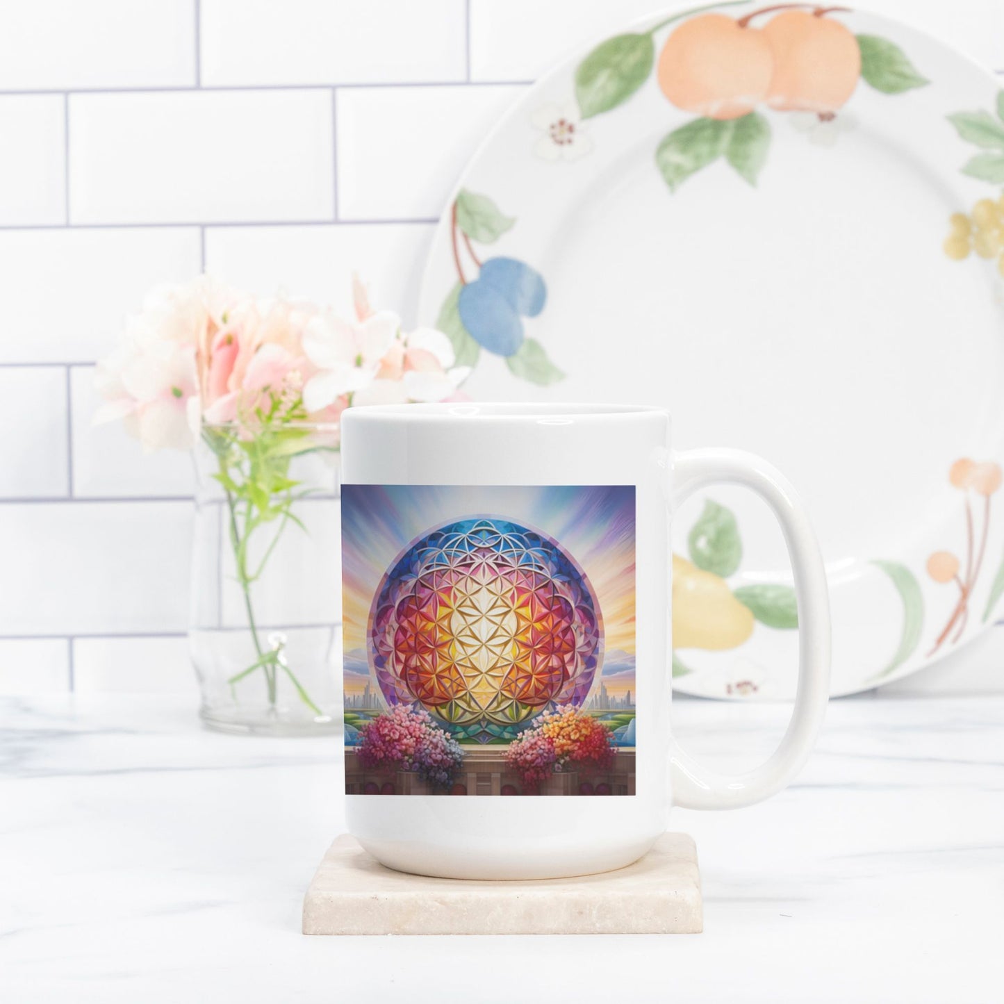 Flower of life mug 15oz.