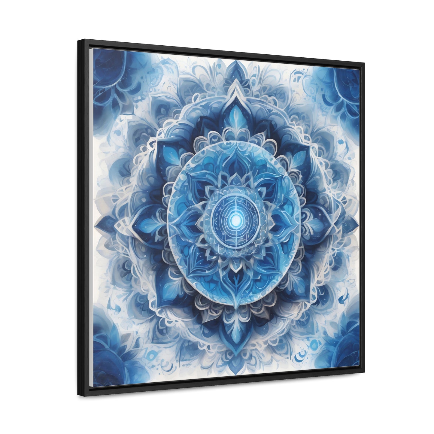 Throat chakra gallery art Square Frame