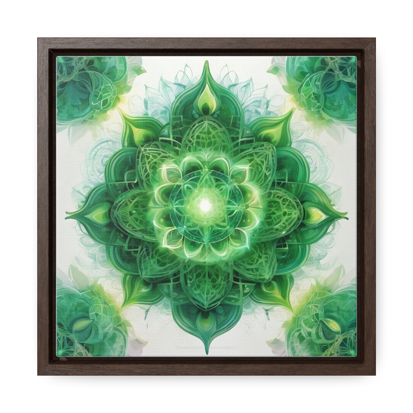 Heart chakra gallery art, Square Frame