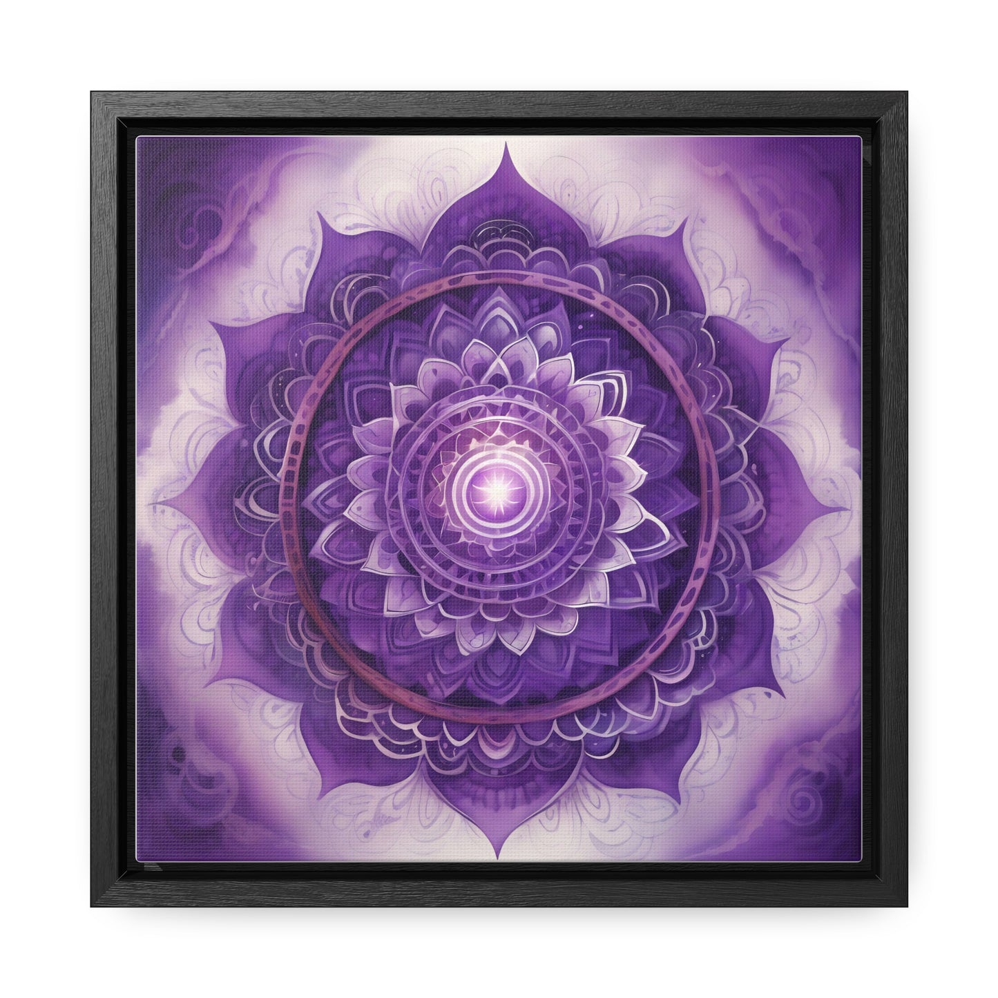 Crown chakra gallery art square frame