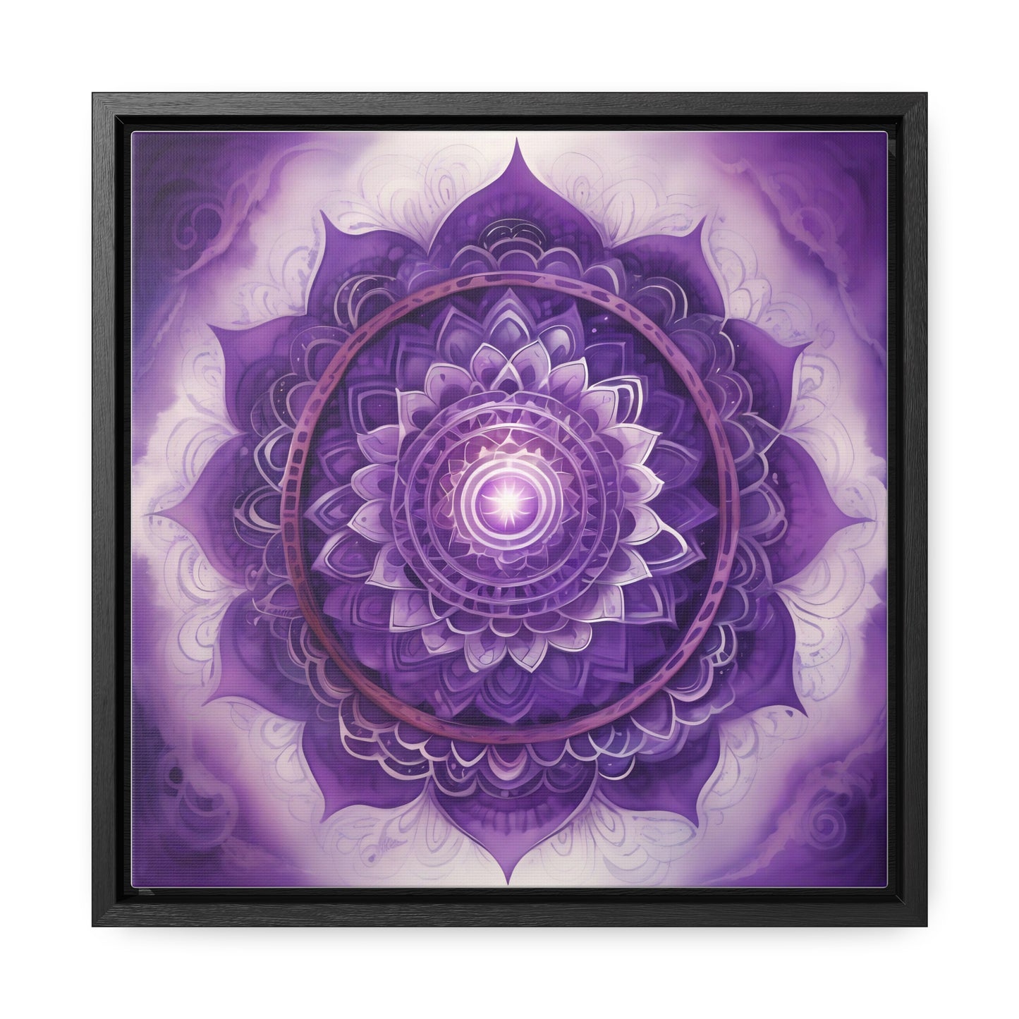 Crown chakra gallery art square frame