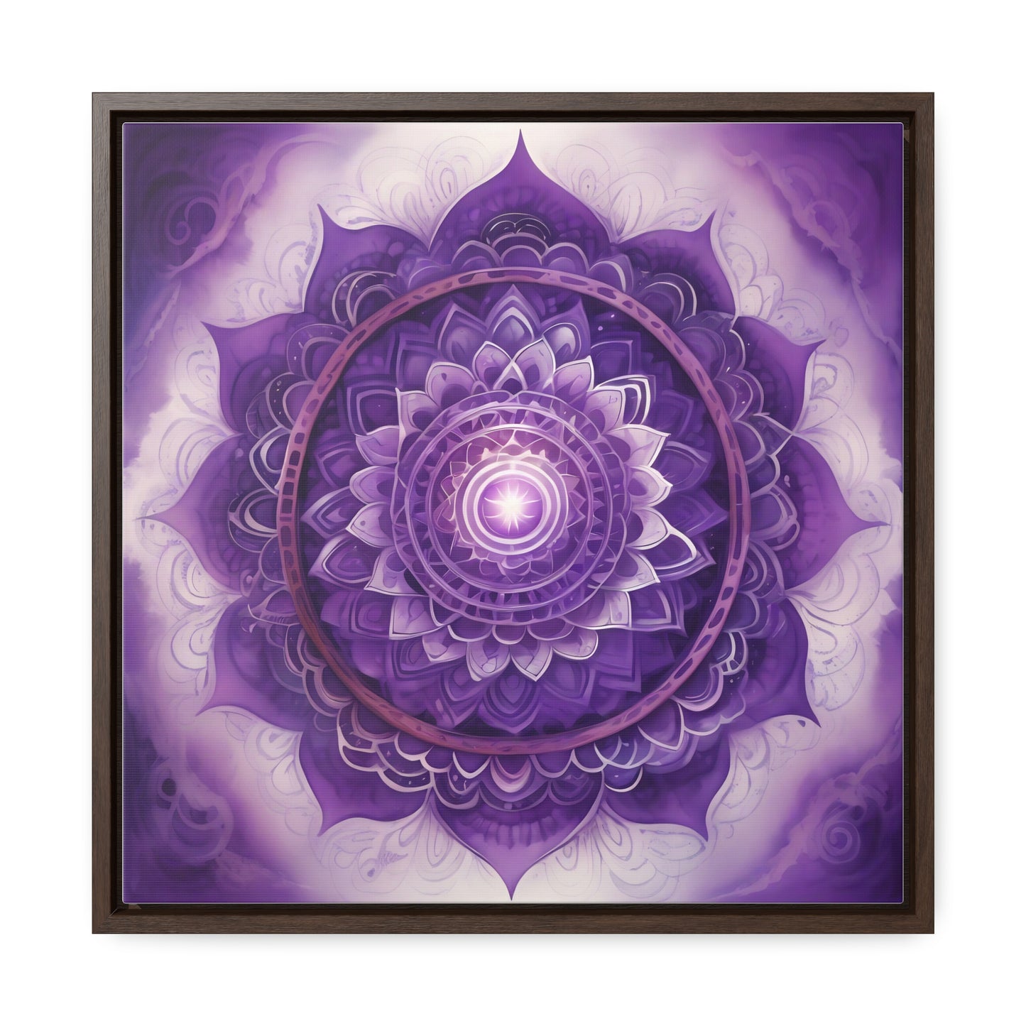 Crown chakra gallery art square frame