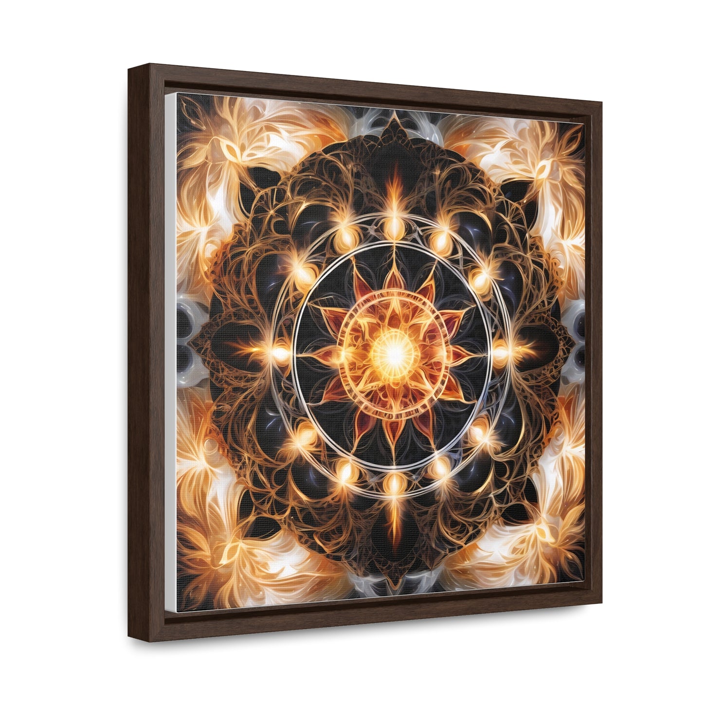 Earth star chakra gallery art, Square Frame