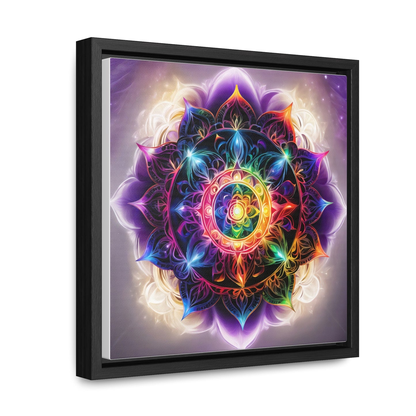 Indigo chakra gallery art, Square Frame