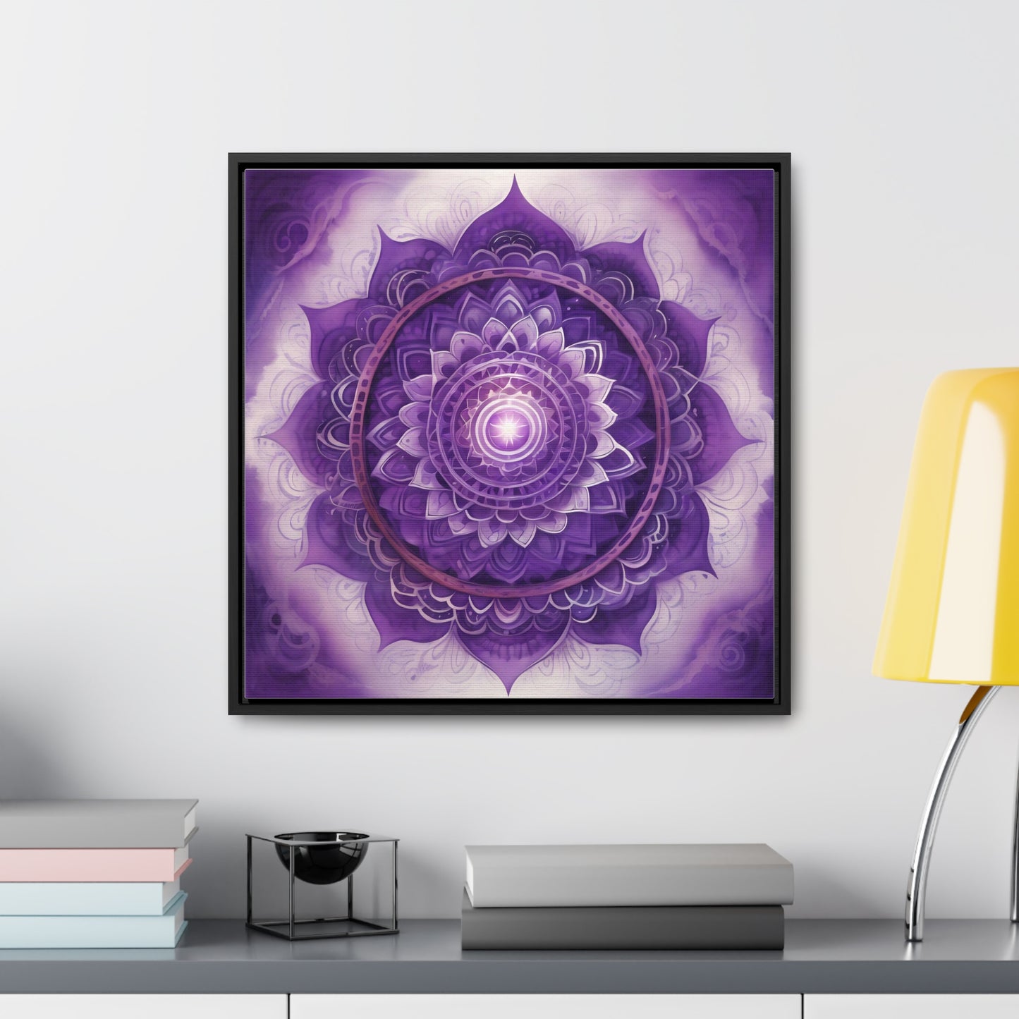 Crown chakra gallery art square frame