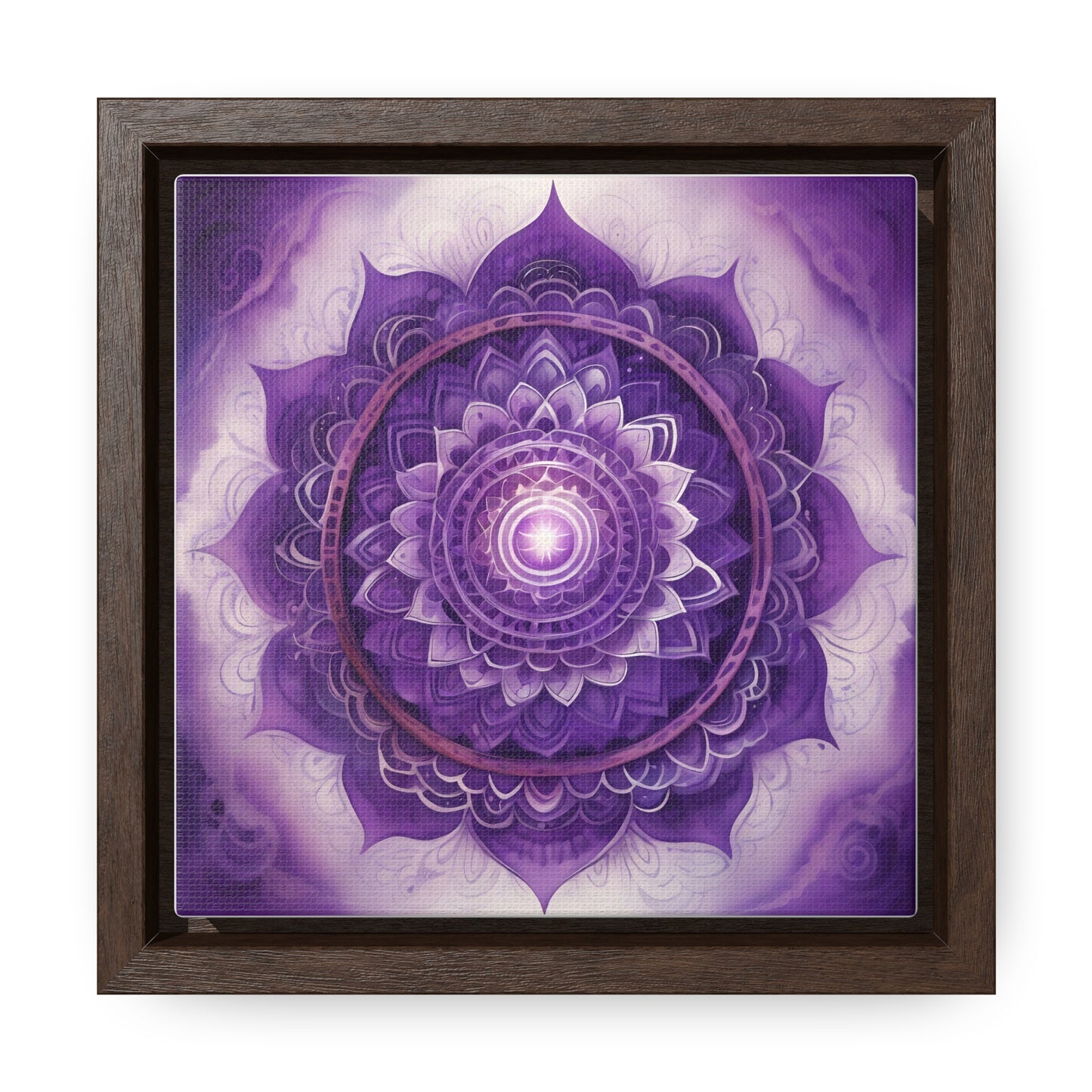 Crown chakra gallery art square frame