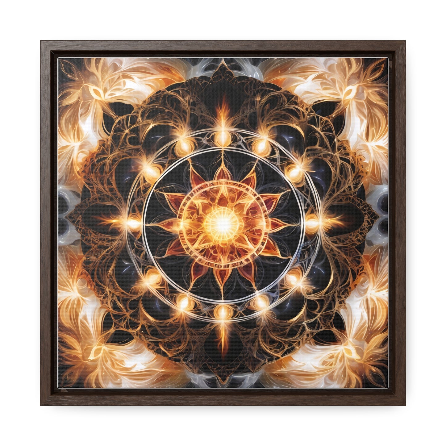 Earth star chakra gallery art, Square Frame