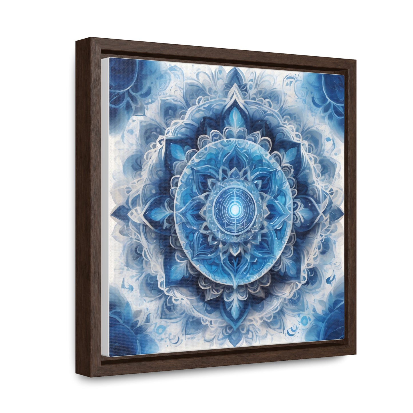 Throat chakra gallery art Square Frame