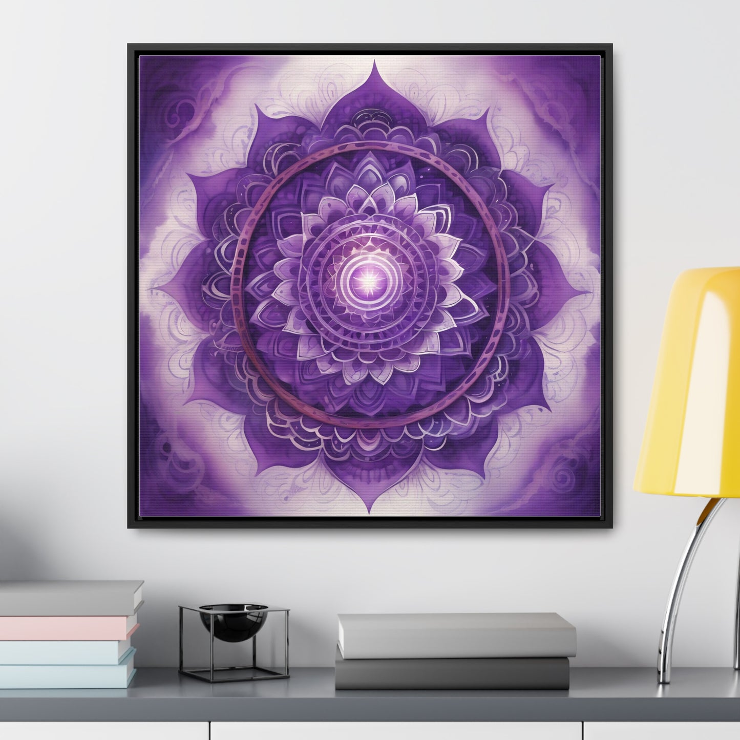 Crown chakra gallery art square frame