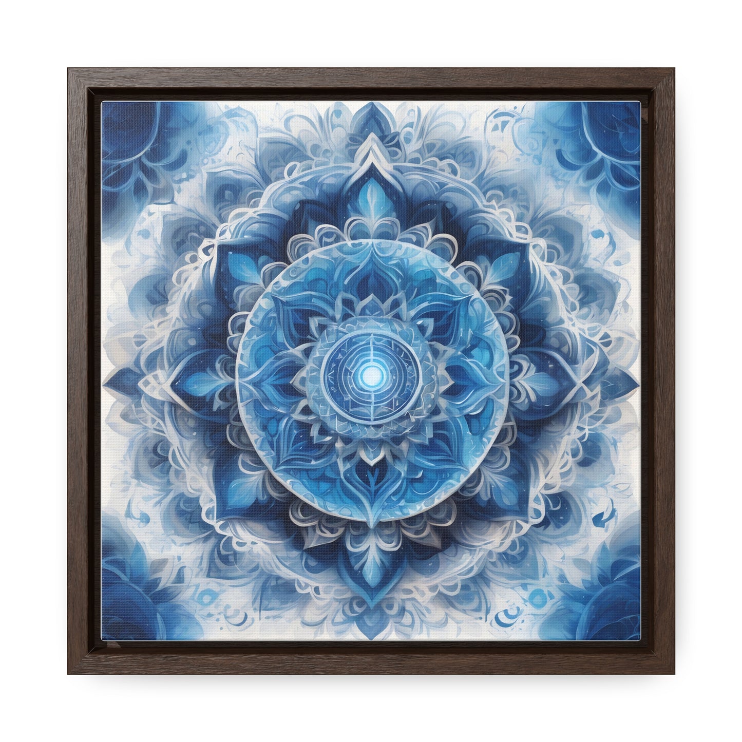 Throat chakra gallery art Square Frame