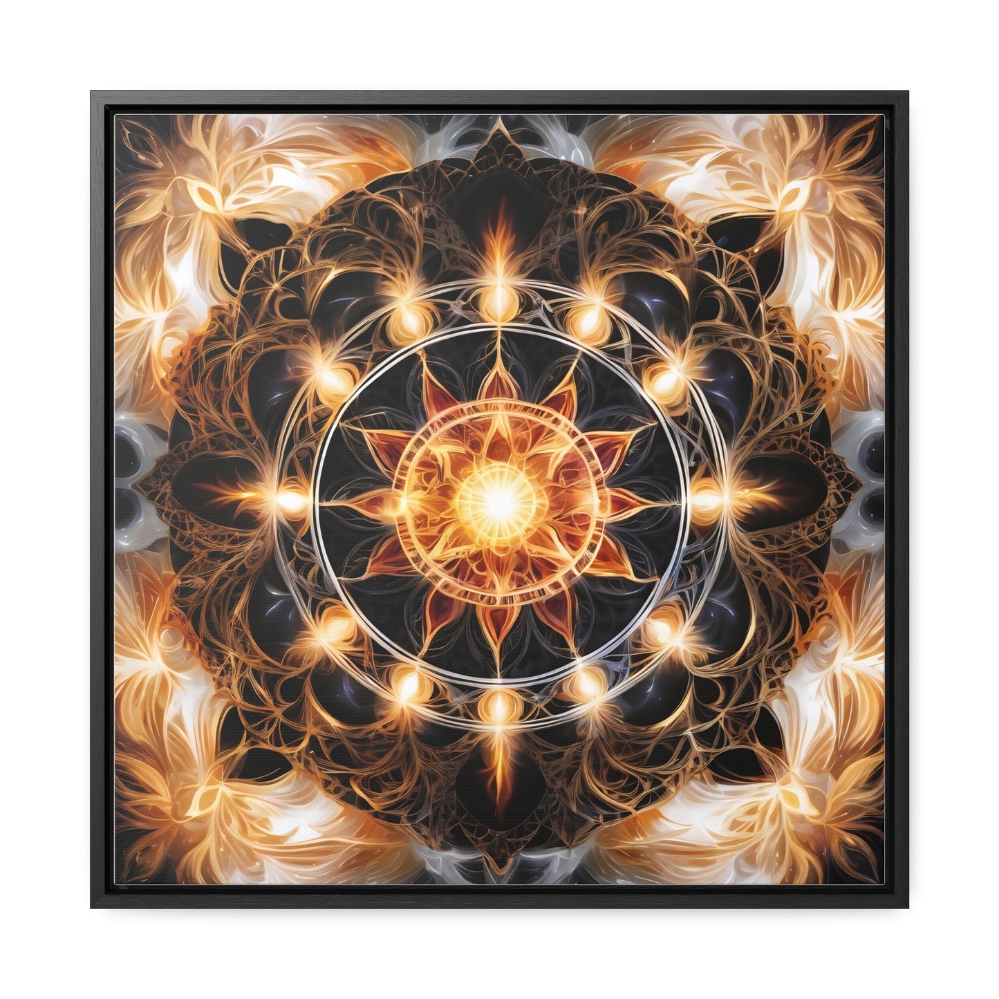 Earth star chakra gallery art, Square Frame