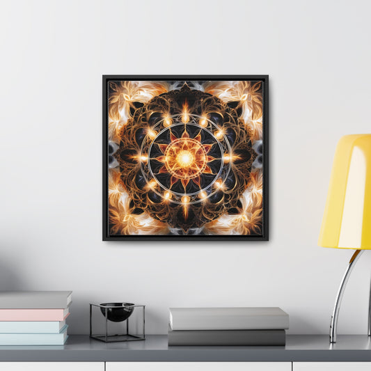 Earth star chakra gallery art, Square Frame