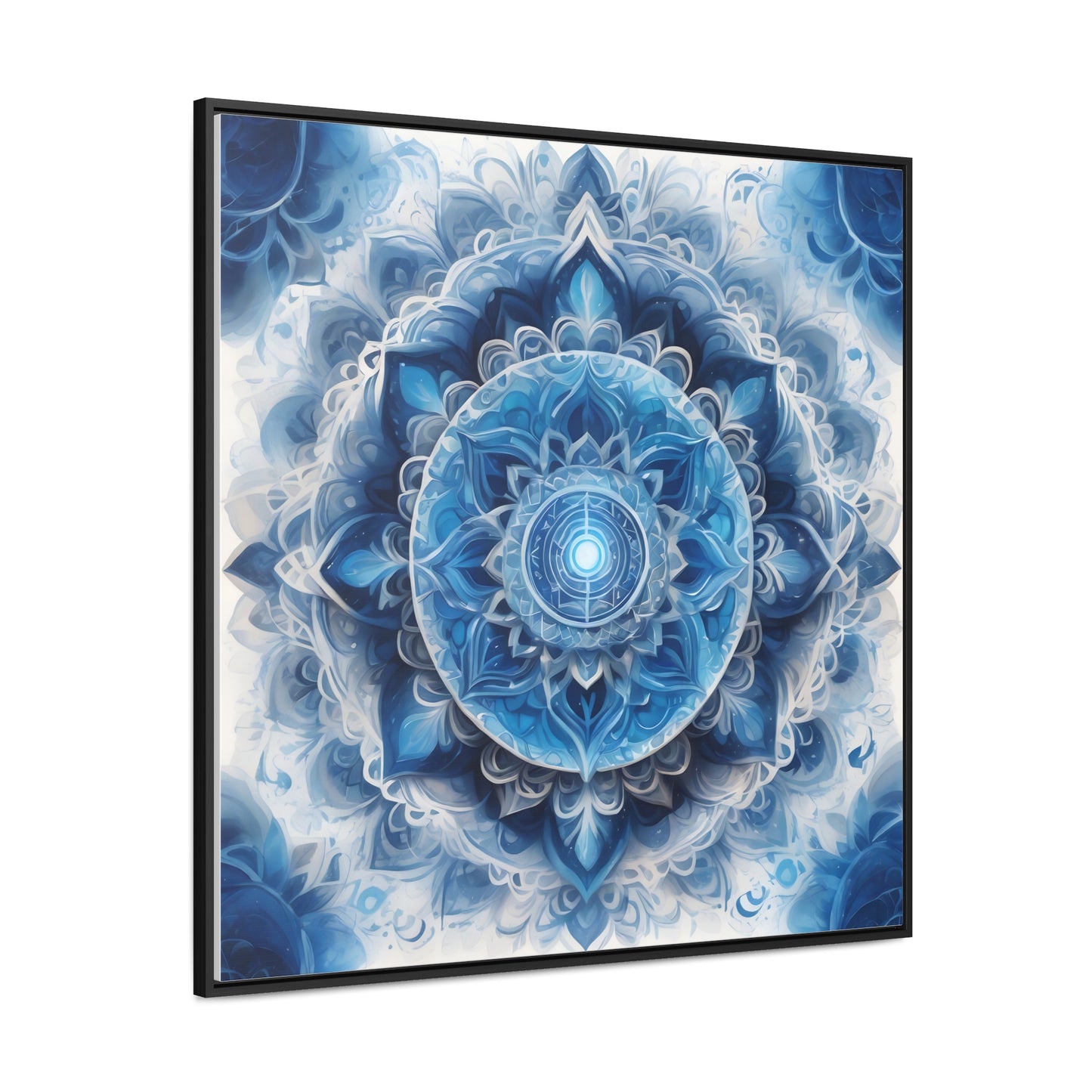 Throat chakra gallery art Square Frame