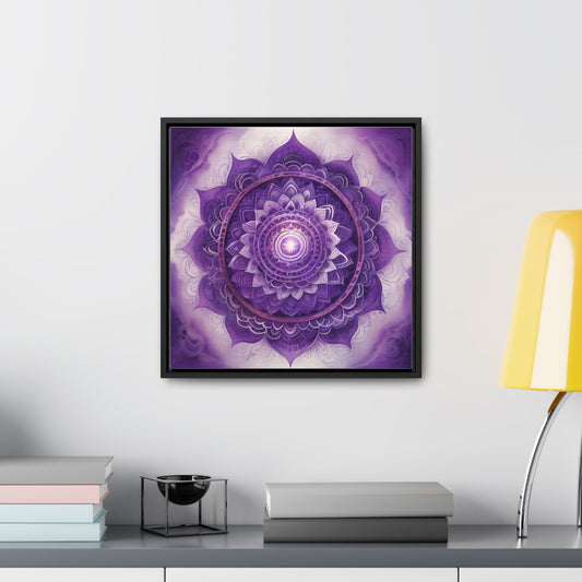 Crown chakra gallery art square frame