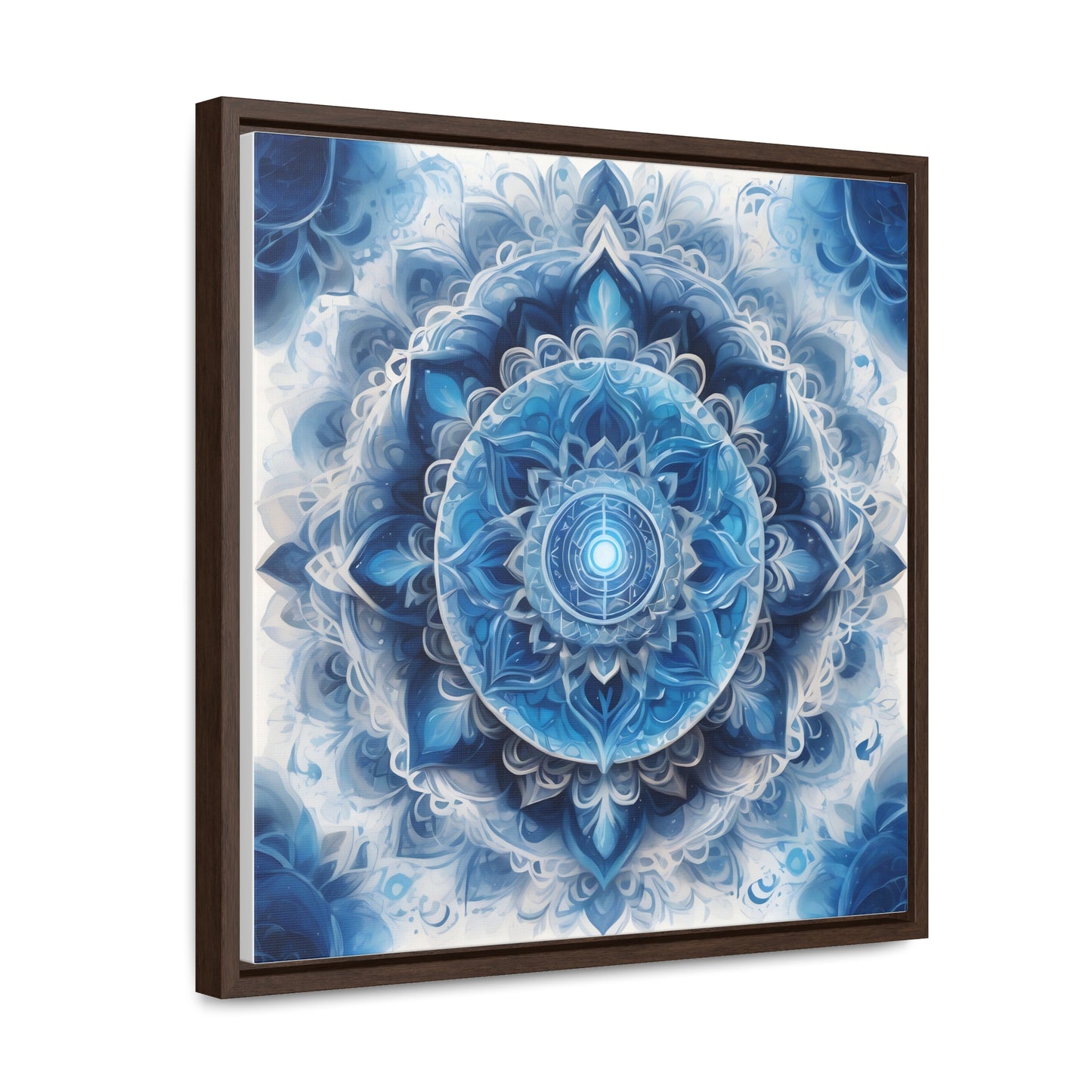 Throat chakra gallery art Square Frame