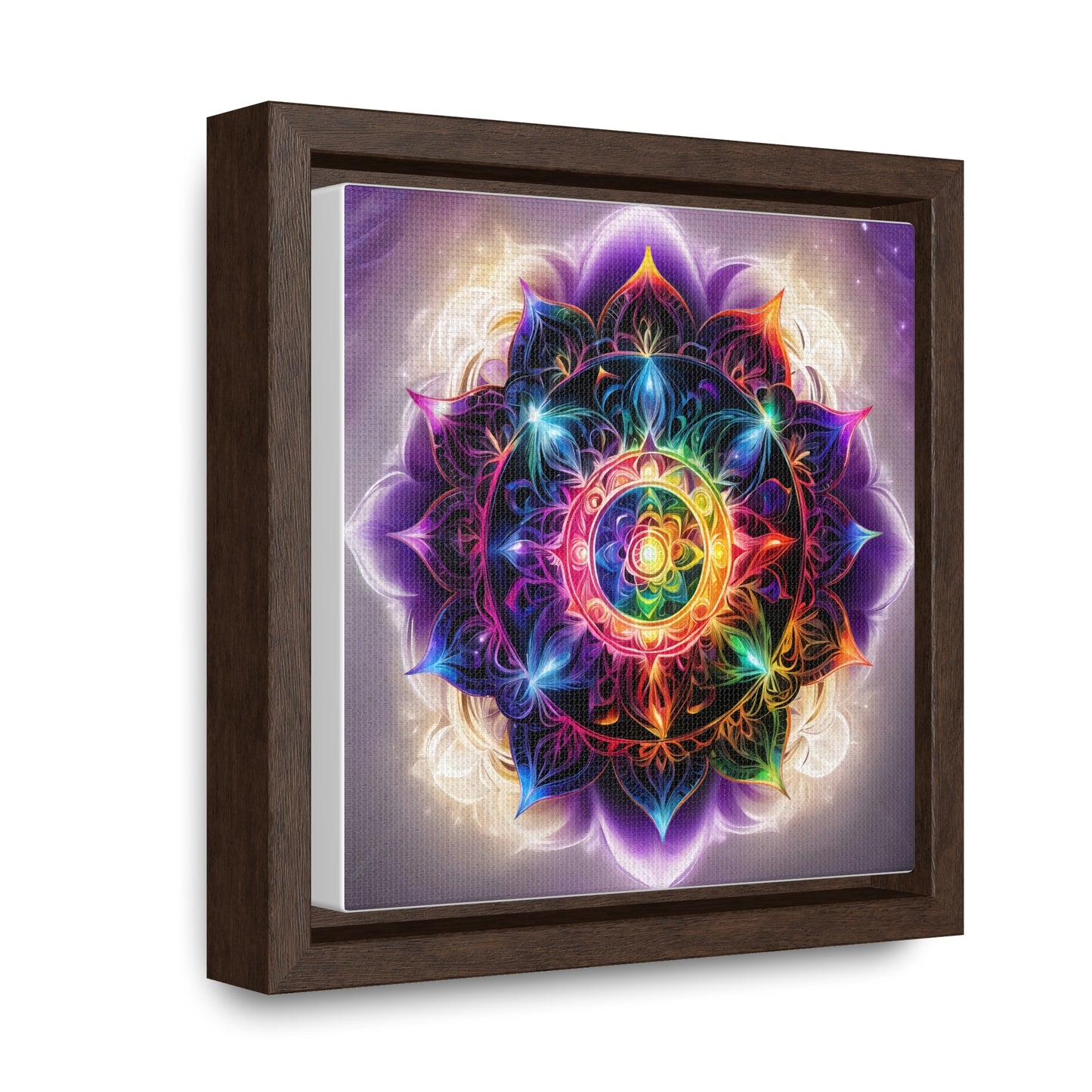 Indigo chakra gallery art, Square Frame