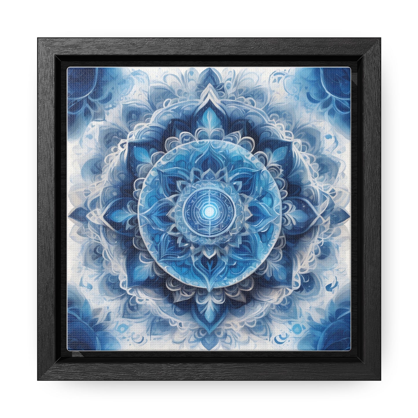 Throat chakra gallery art Square Frame