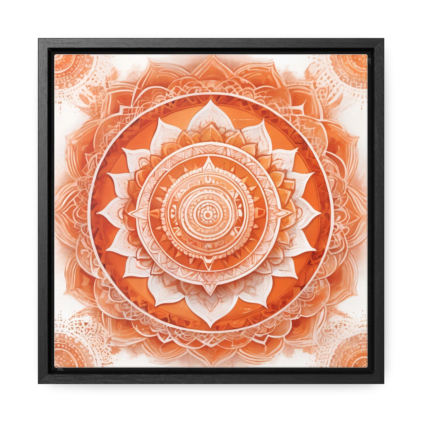 Sacral chakra gallery art, Square Frame