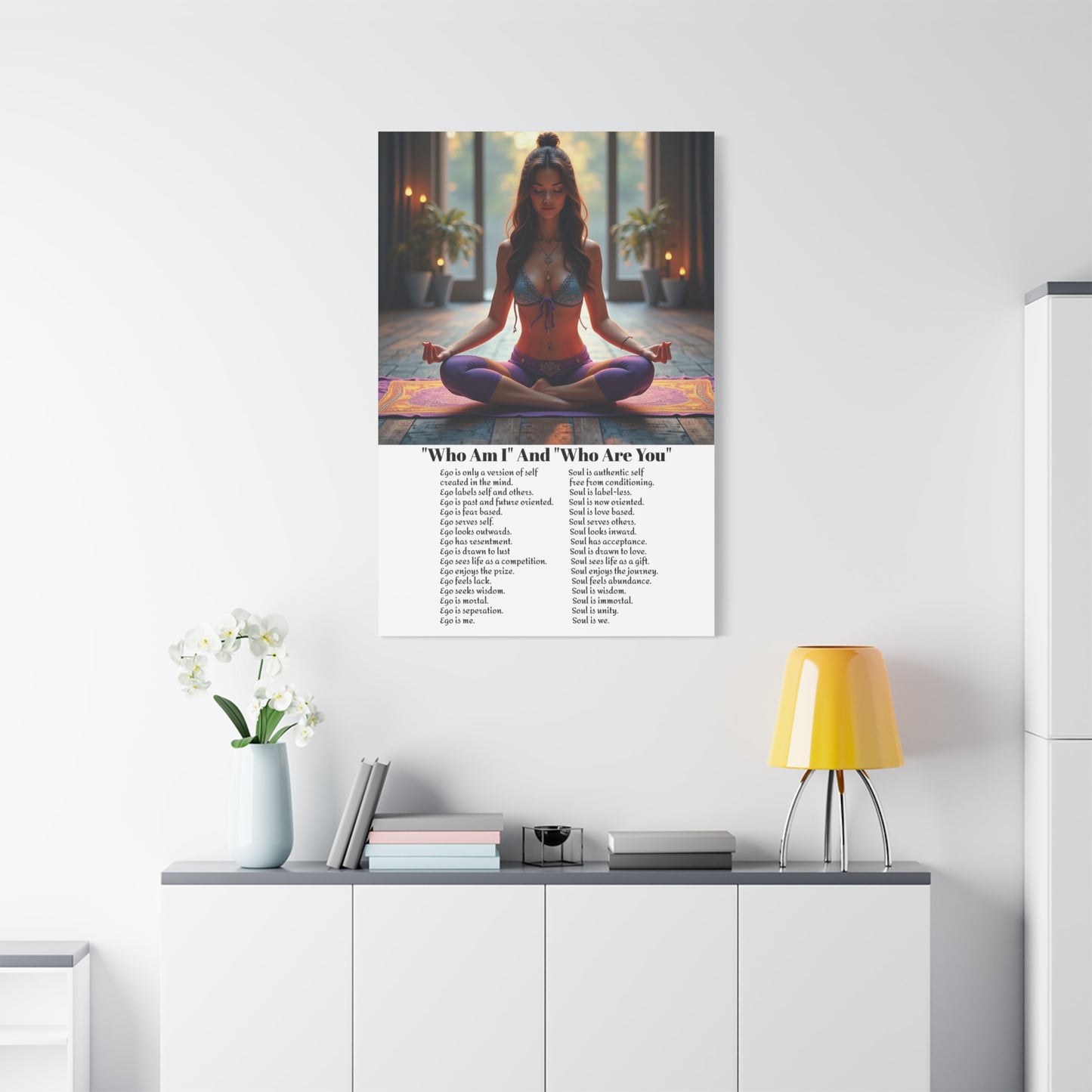 Transcend the ego - Awaken the power of the Soul wall art.