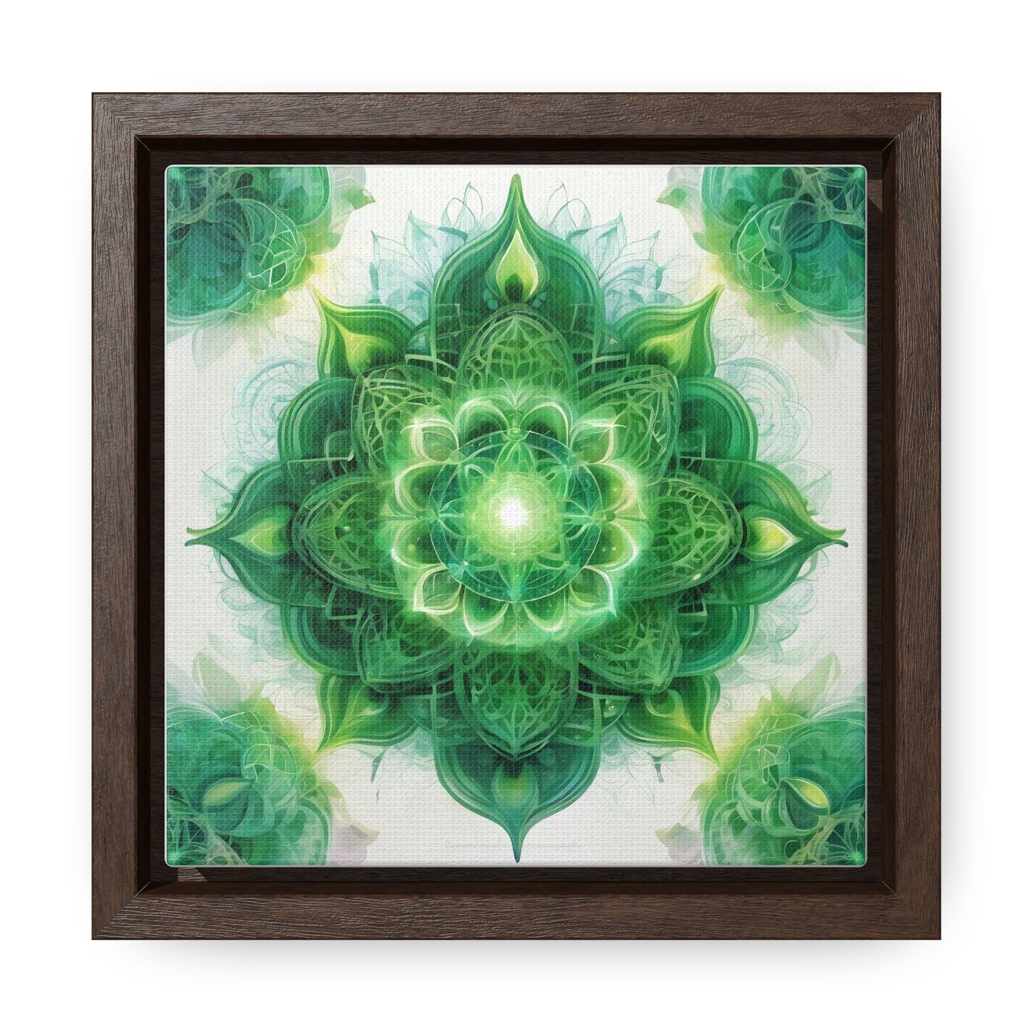 Heart chakra gallery art, Square Frame