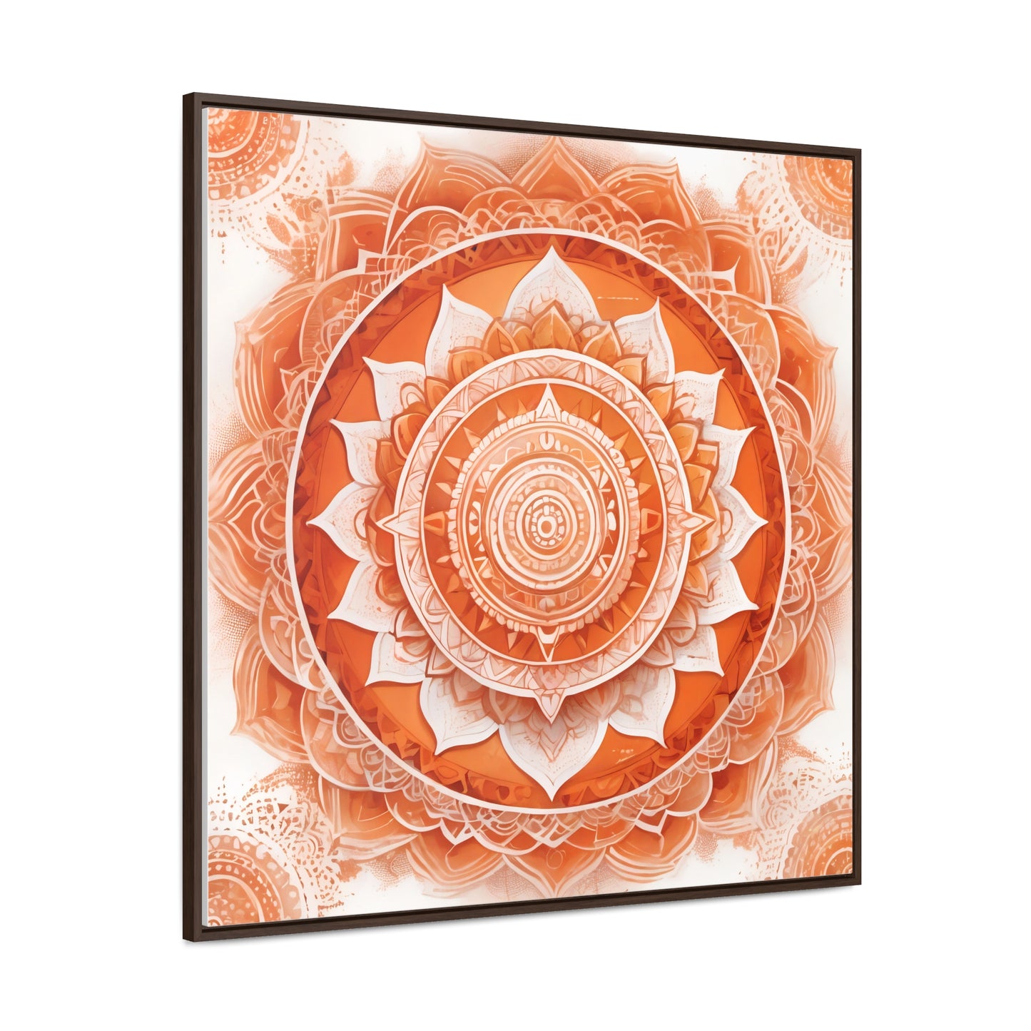 Sacral chakra gallery art, Square Frame