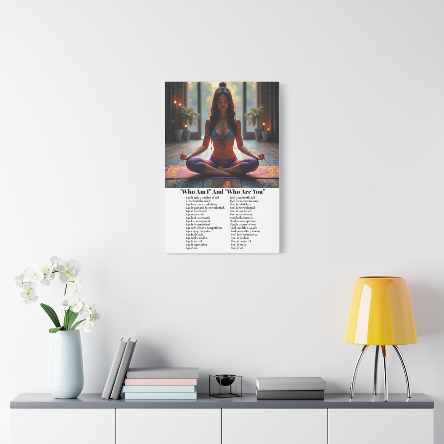 Transcend the ego - Awaken the power of the Soul wall art.