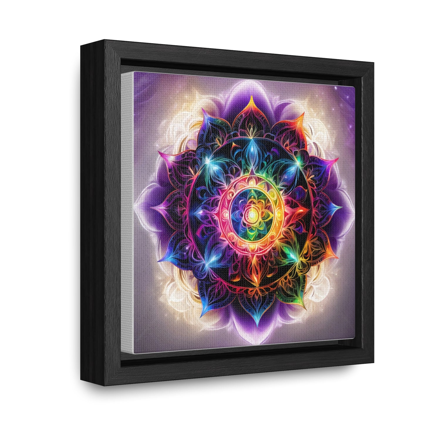 Indigo chakra gallery art, Square Frame