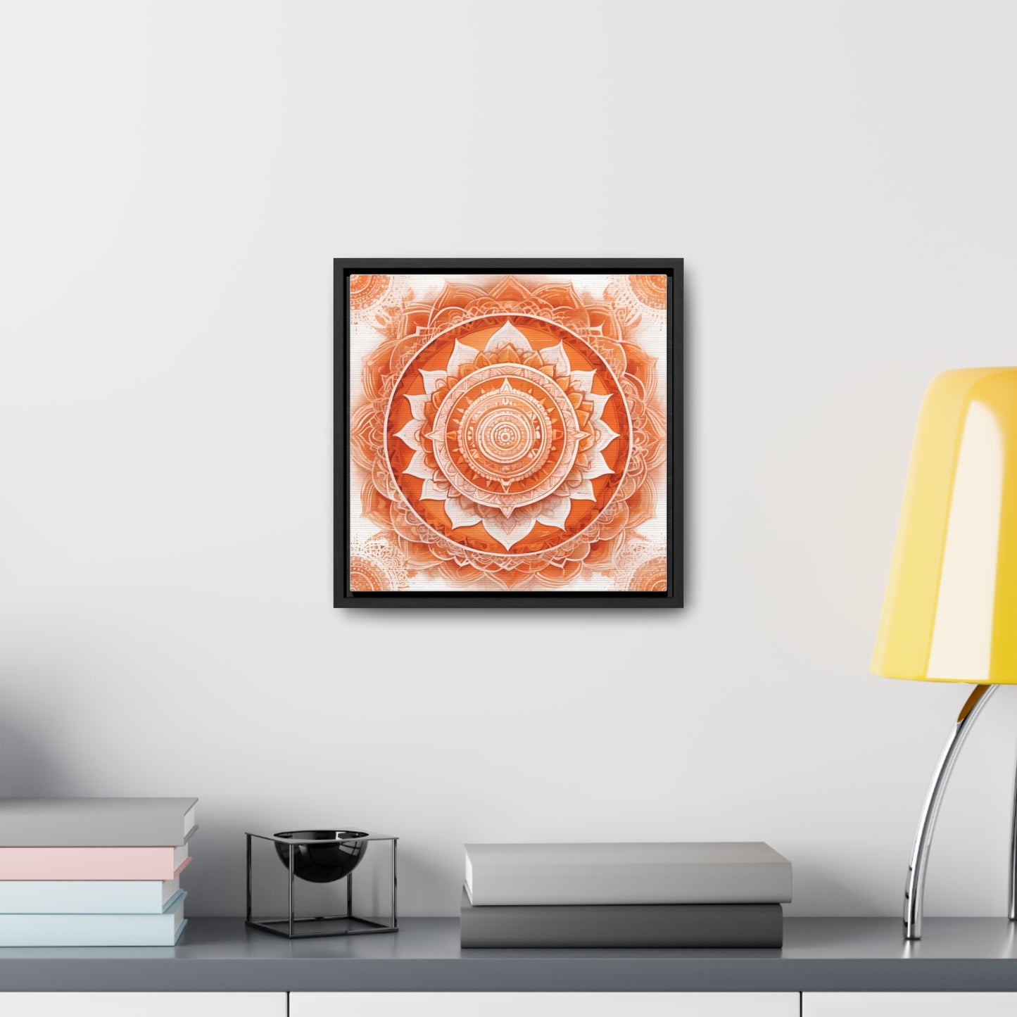 Sacral chakra gallery art, Square Frame