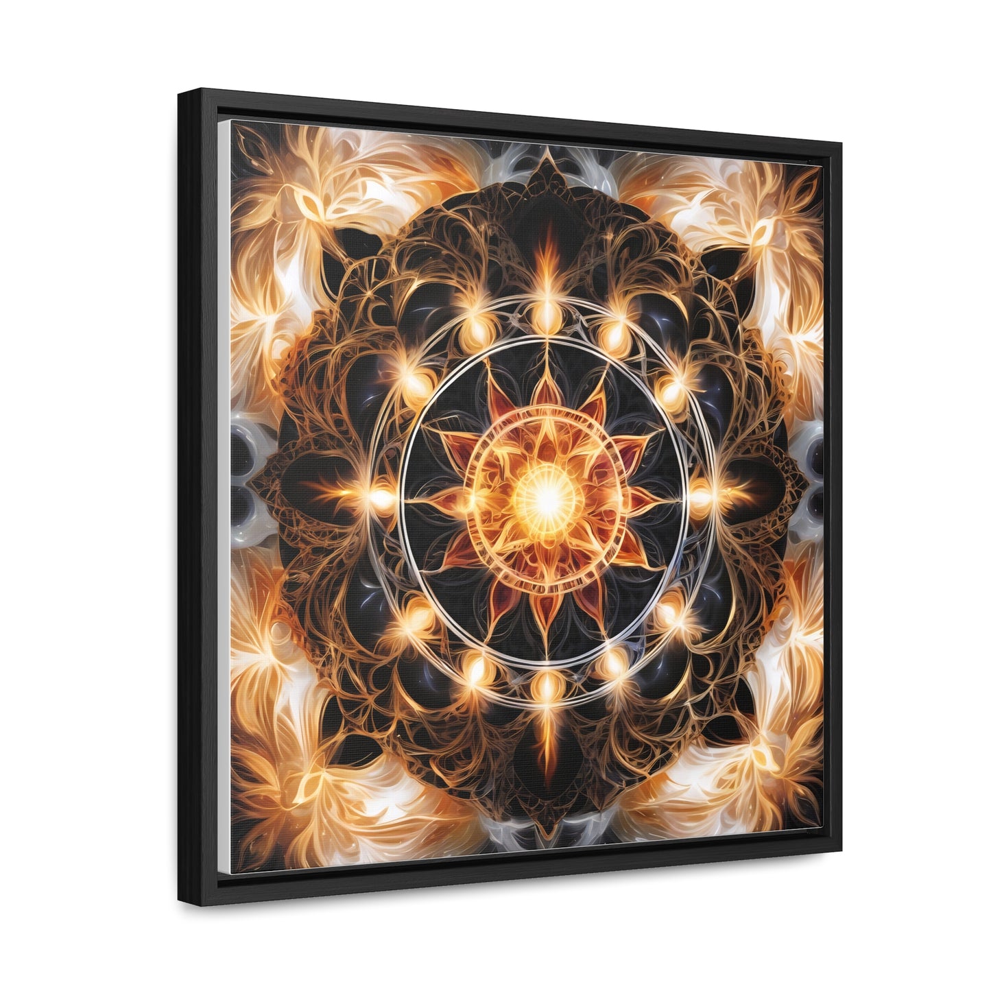 Earth star chakra gallery art, Square Frame