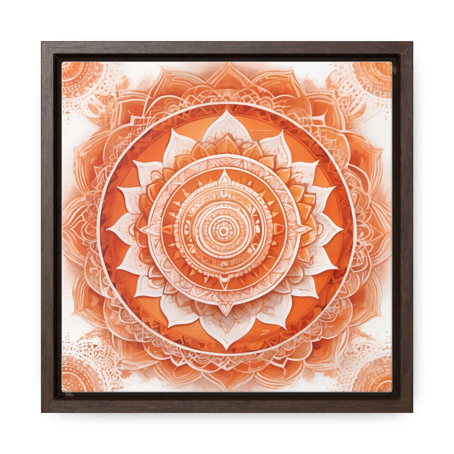 Sacral chakra gallery art, Square Frame