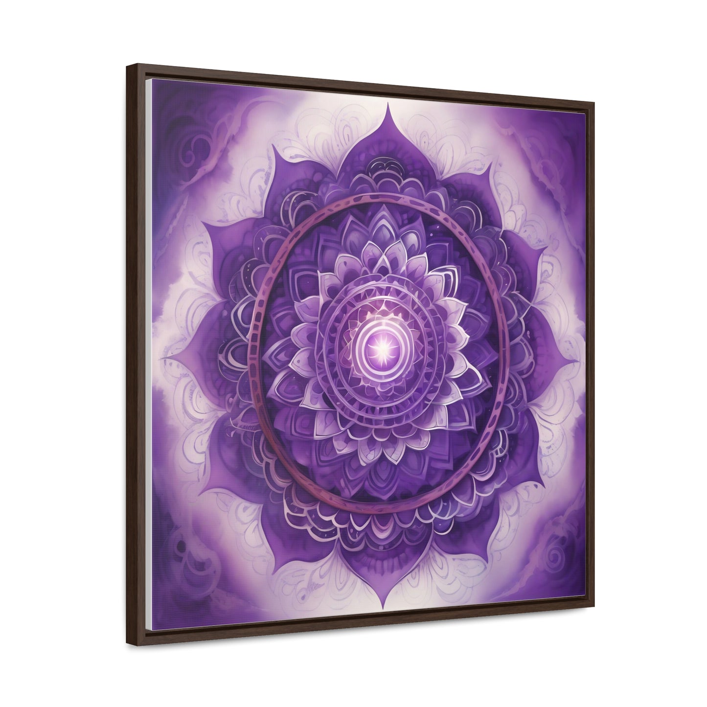 Crown chakra gallery art square frame