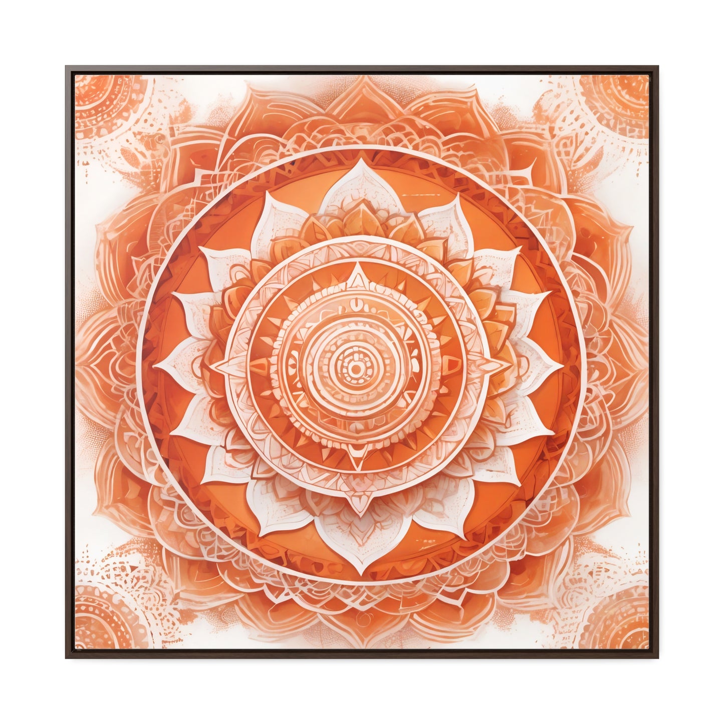 Sacral chakra gallery art, Square Frame