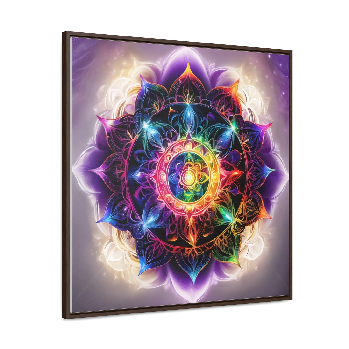 Indigo chakra gallery art, Square Frame