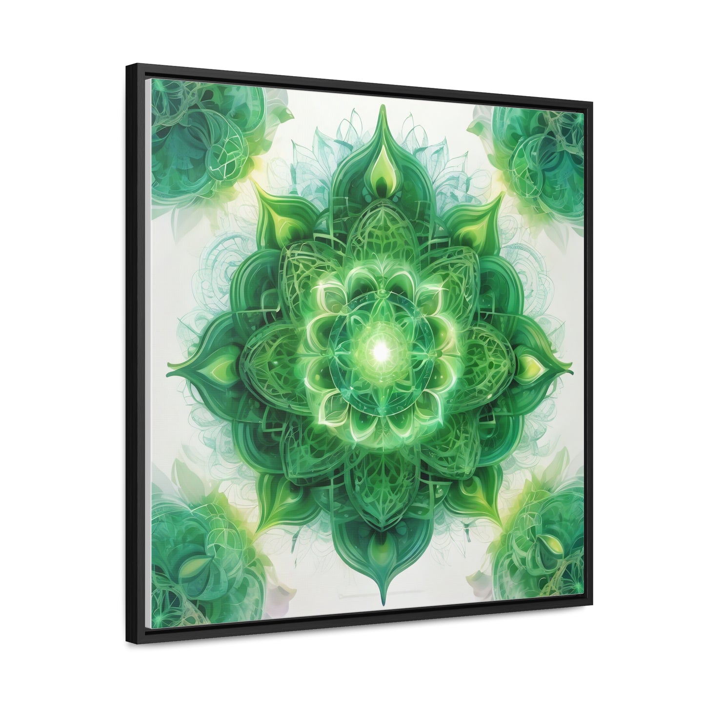 Heart chakra gallery art, Square Frame