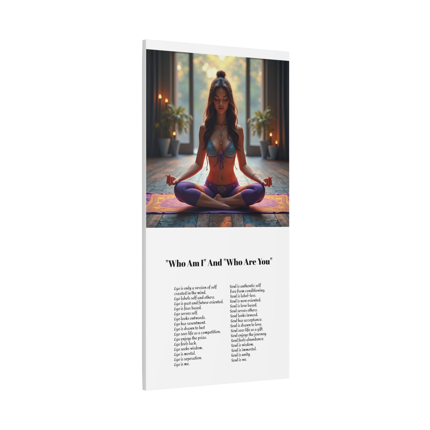 Transcend the ego - Awaken the power of the Soul wall art.