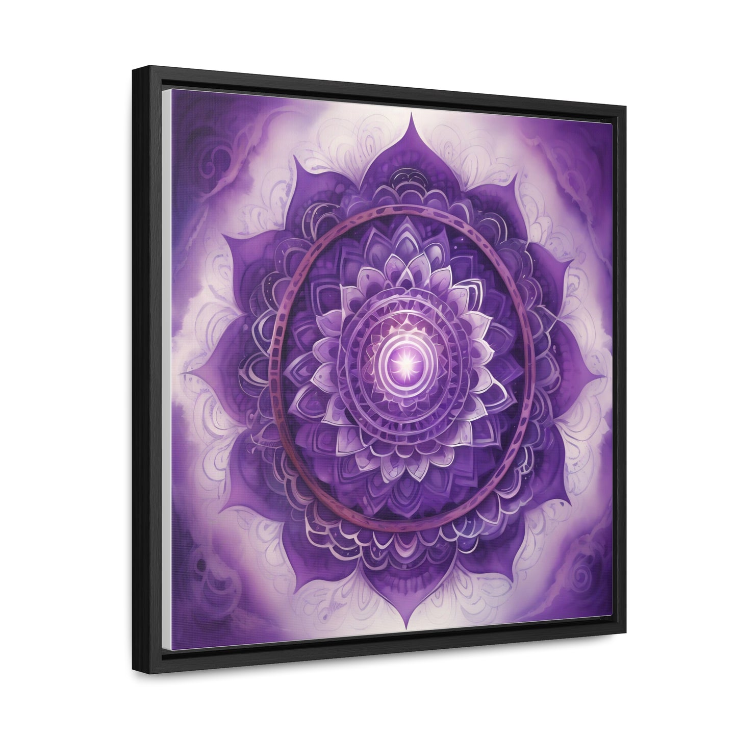 Crown chakra gallery art square frame