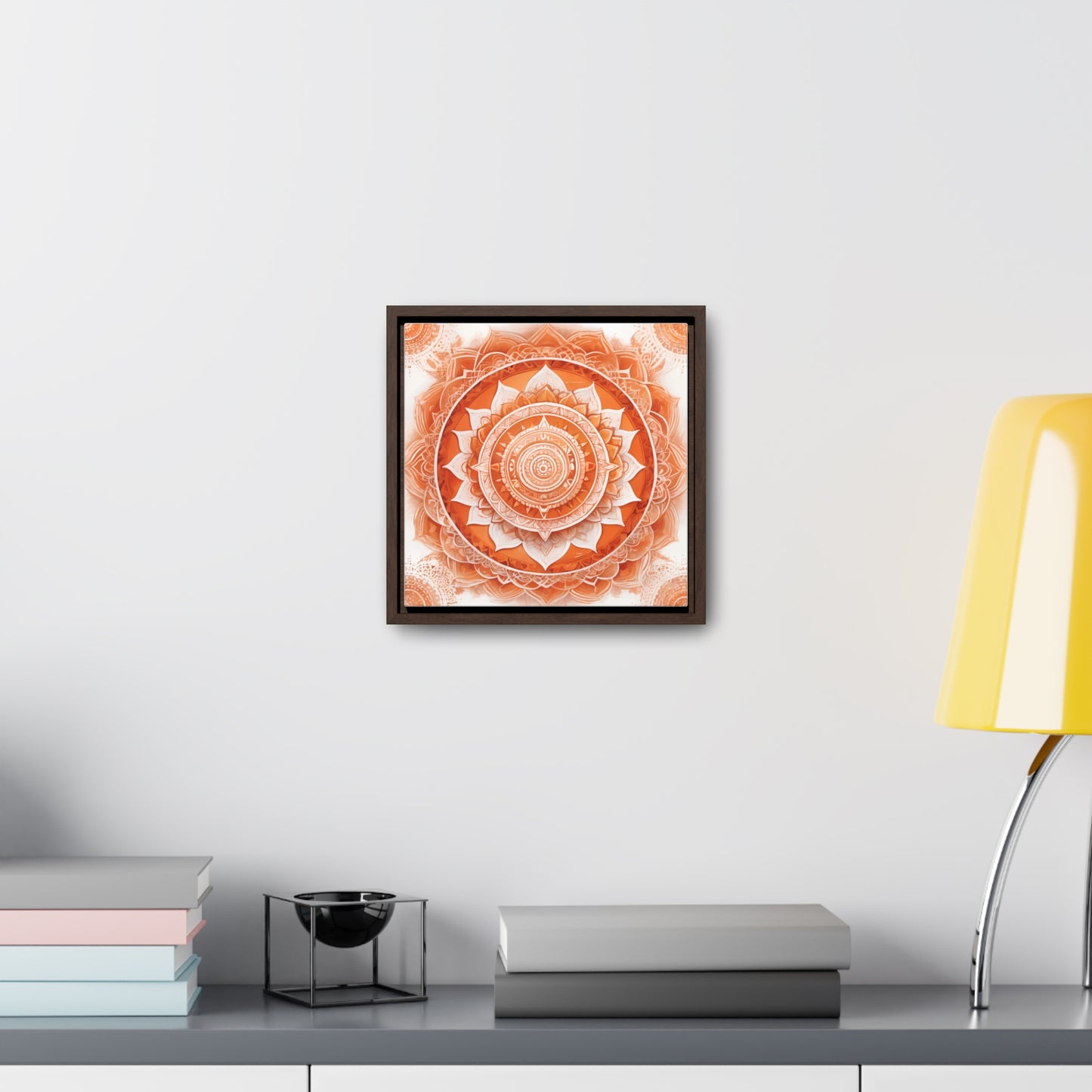 Sacral chakra gallery art, Square Frame