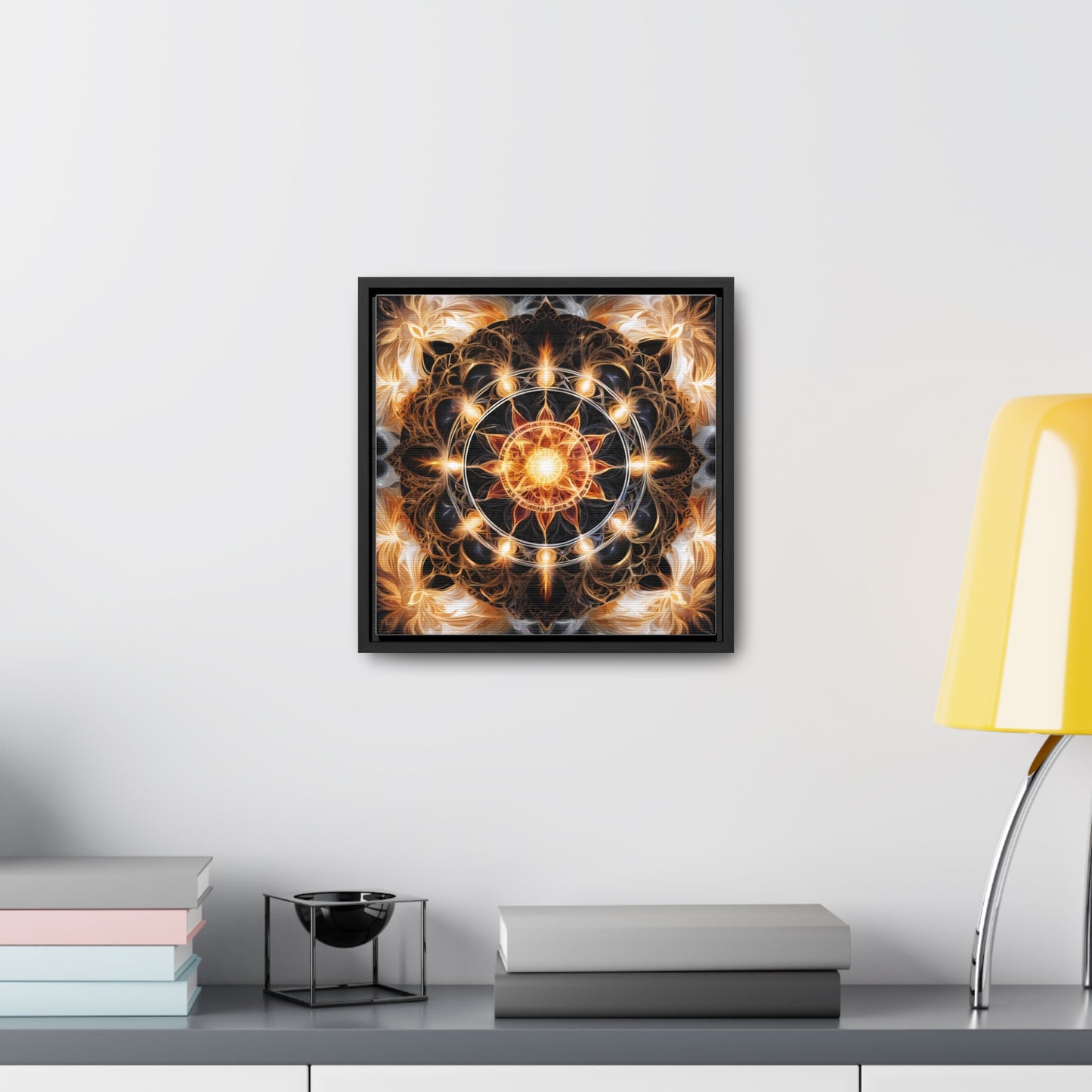 Earth star chakra gallery art, Square Frame