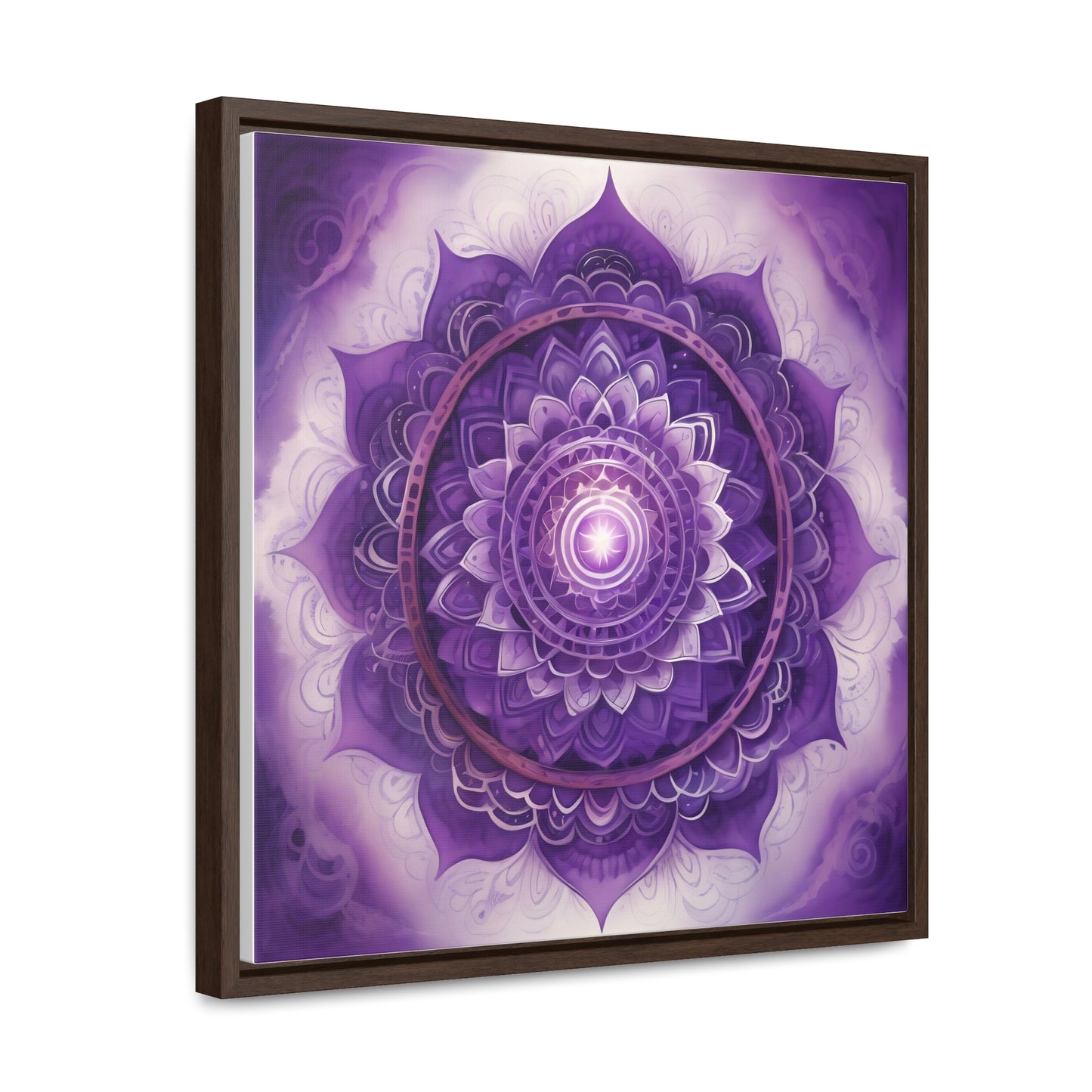 Crown chakra gallery art square frame