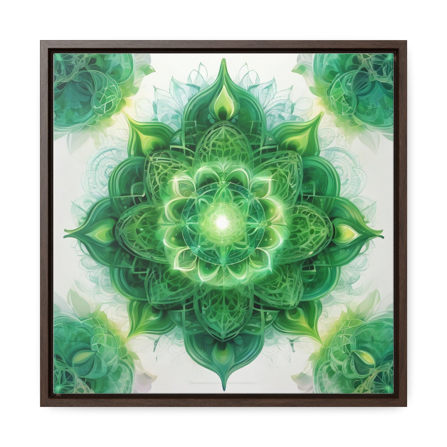 Heart chakra gallery art, Square Frame