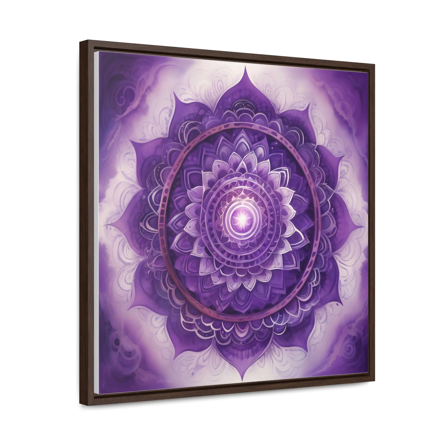 Crown chakra gallery art square frame