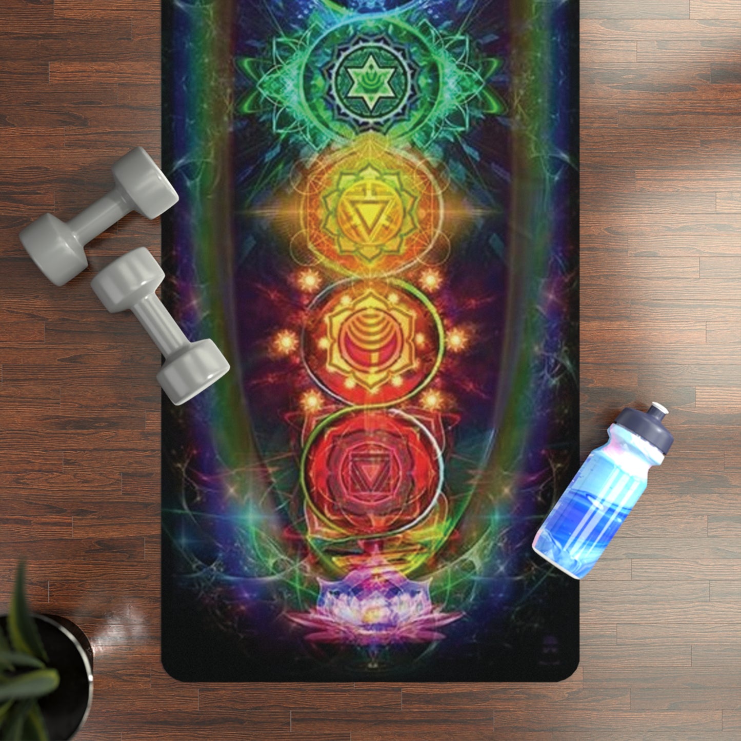 Rubber 7 chakra Yoga Mat