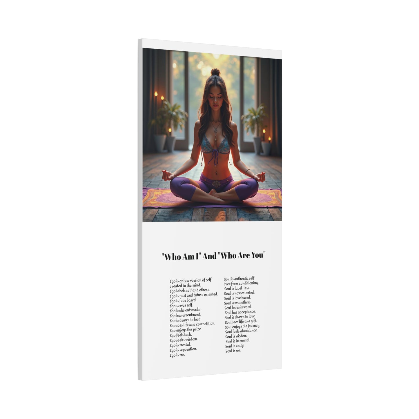 Transcend the ego - Awaken the power of the Soul wall art.